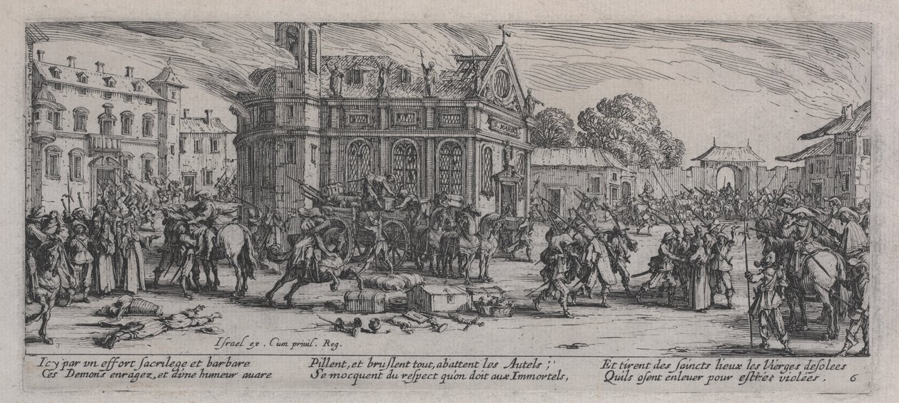 Förstörelse av ett kloster (Dévastation d