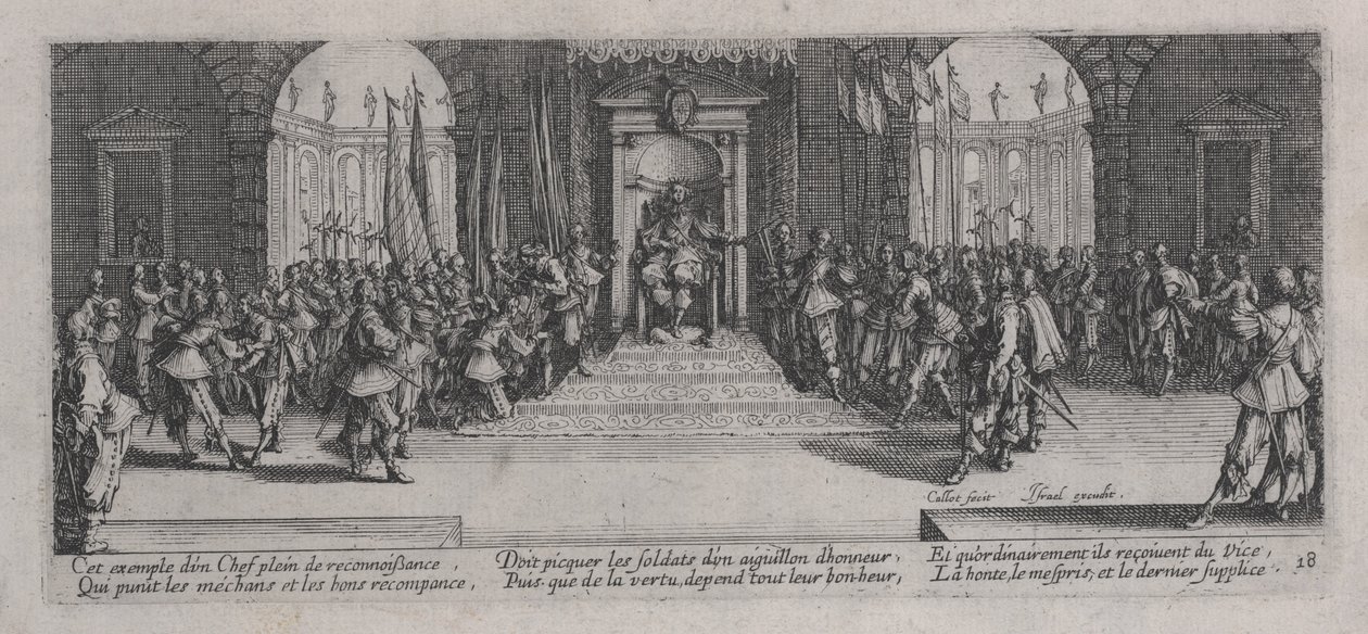 Distribution of Rewards (Distribution des recompenses), från "The Miseries of War" av Jacques Callot