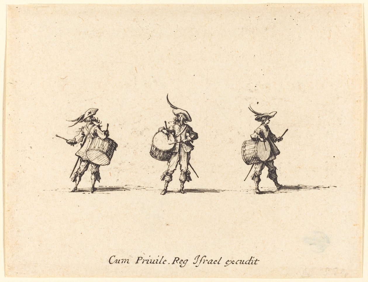 Borra med trummor av Jacques Callot