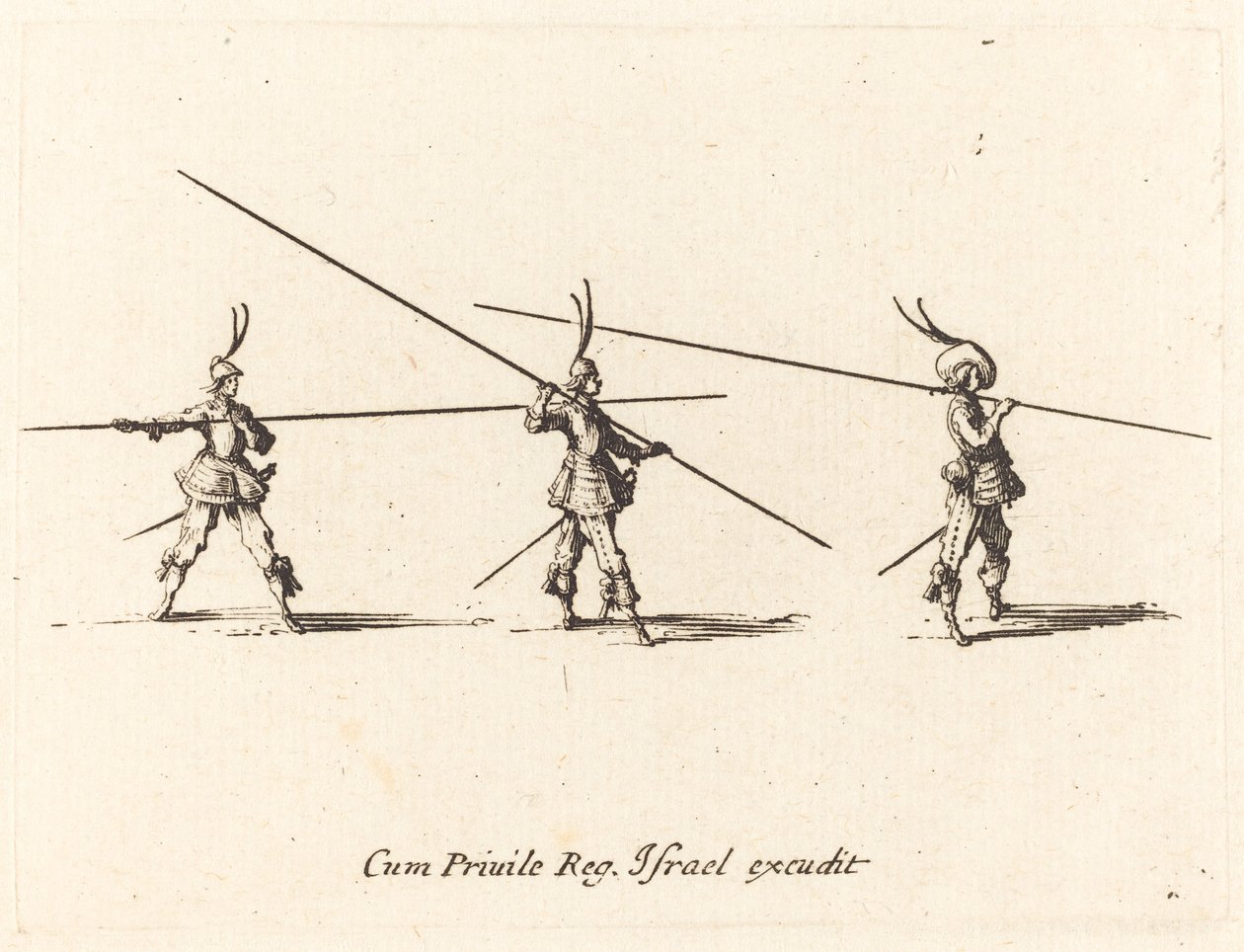 Borra med Tilted Pikes av Jacques Callot