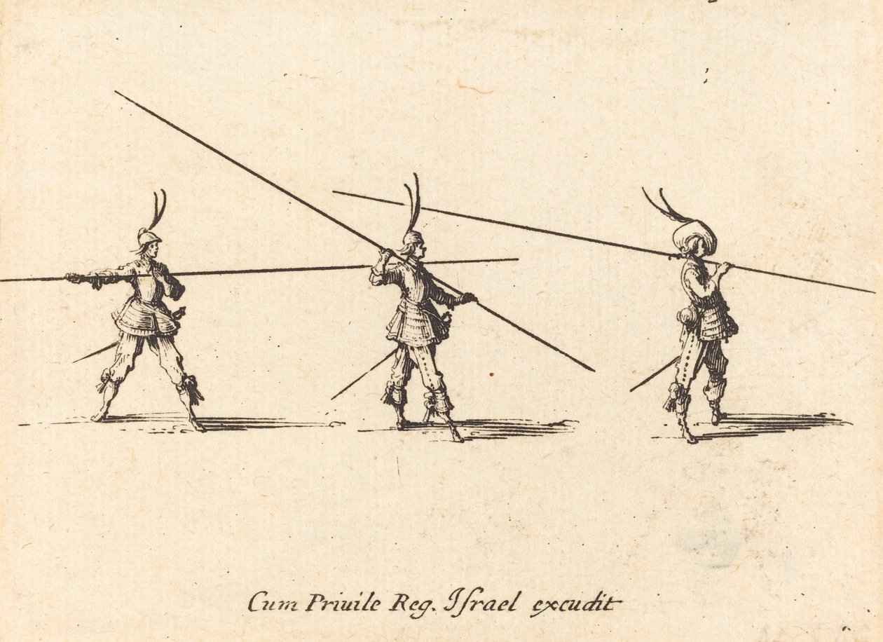 Borra med Tilted Pikes av Jacques Callot