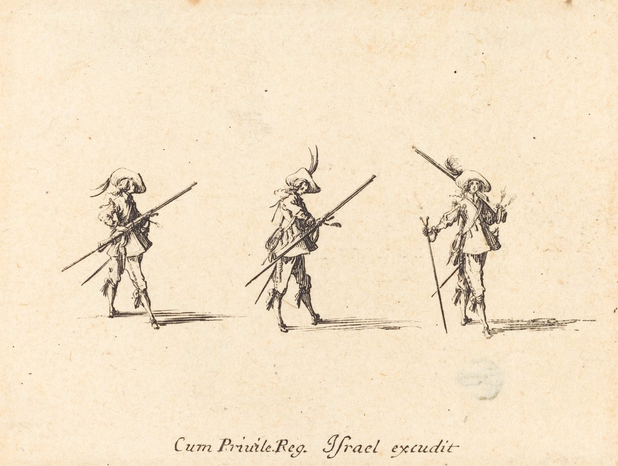 Borra med musköten av Jacques Callot