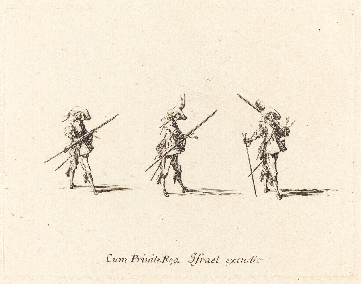 Borra med musköten av Jacques Callot