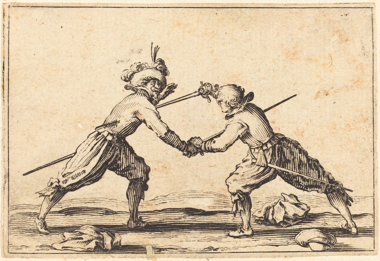 Duell med svärd av Jacques Callot