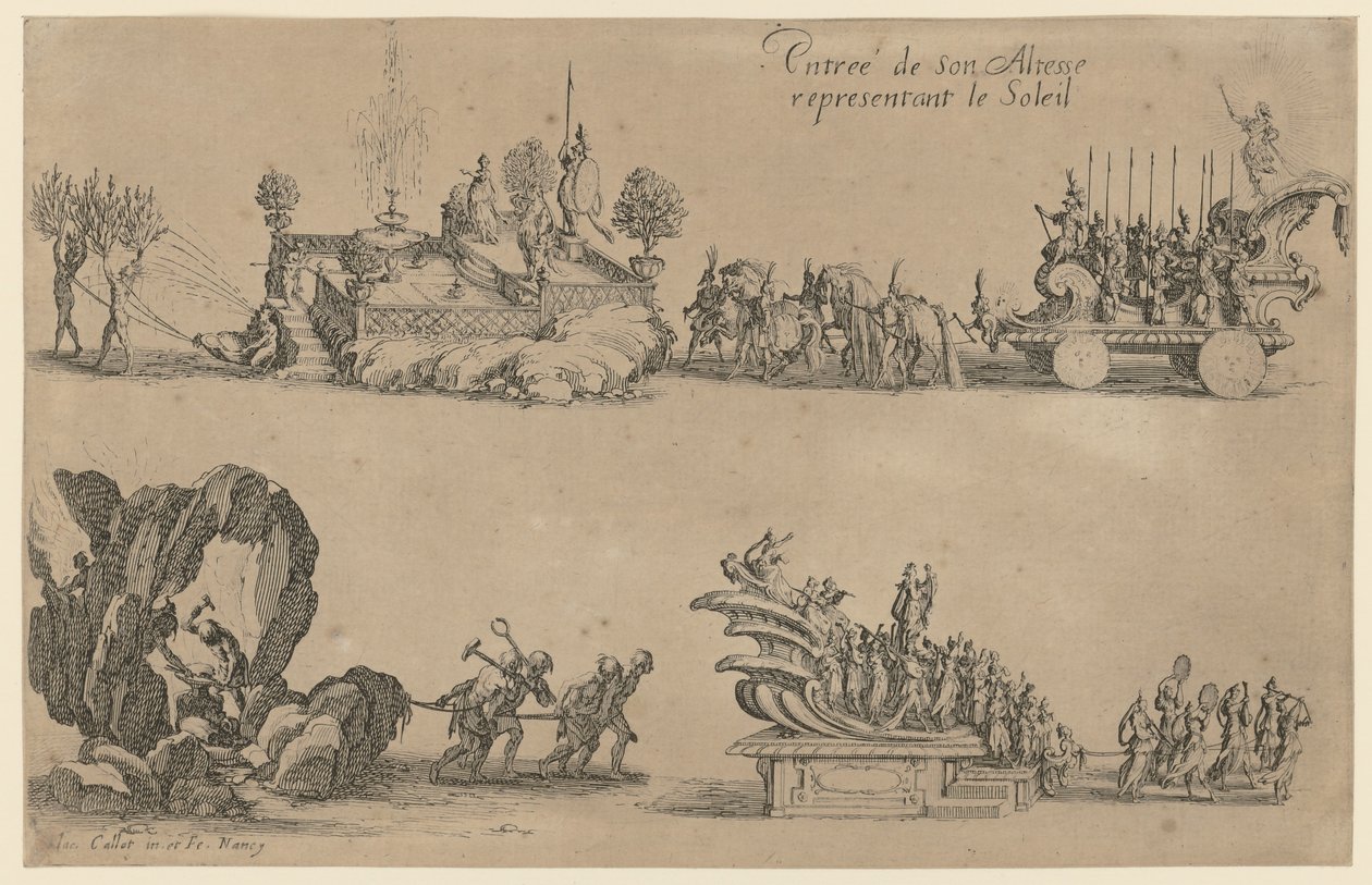 Hertig Karl IV:s intåg av Jacques Callot