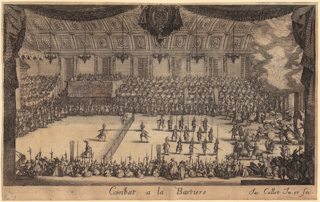 Monseigneur Henry de Lorraines intåg, blad 7 i serien ”Turneringen” av Jacques Callot
