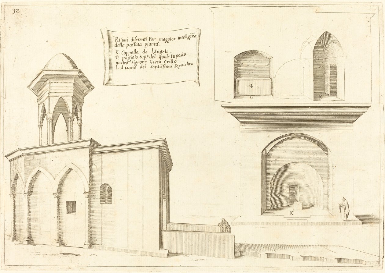 Upphöjning av Heliga gravens kyrka av Jacques Callot