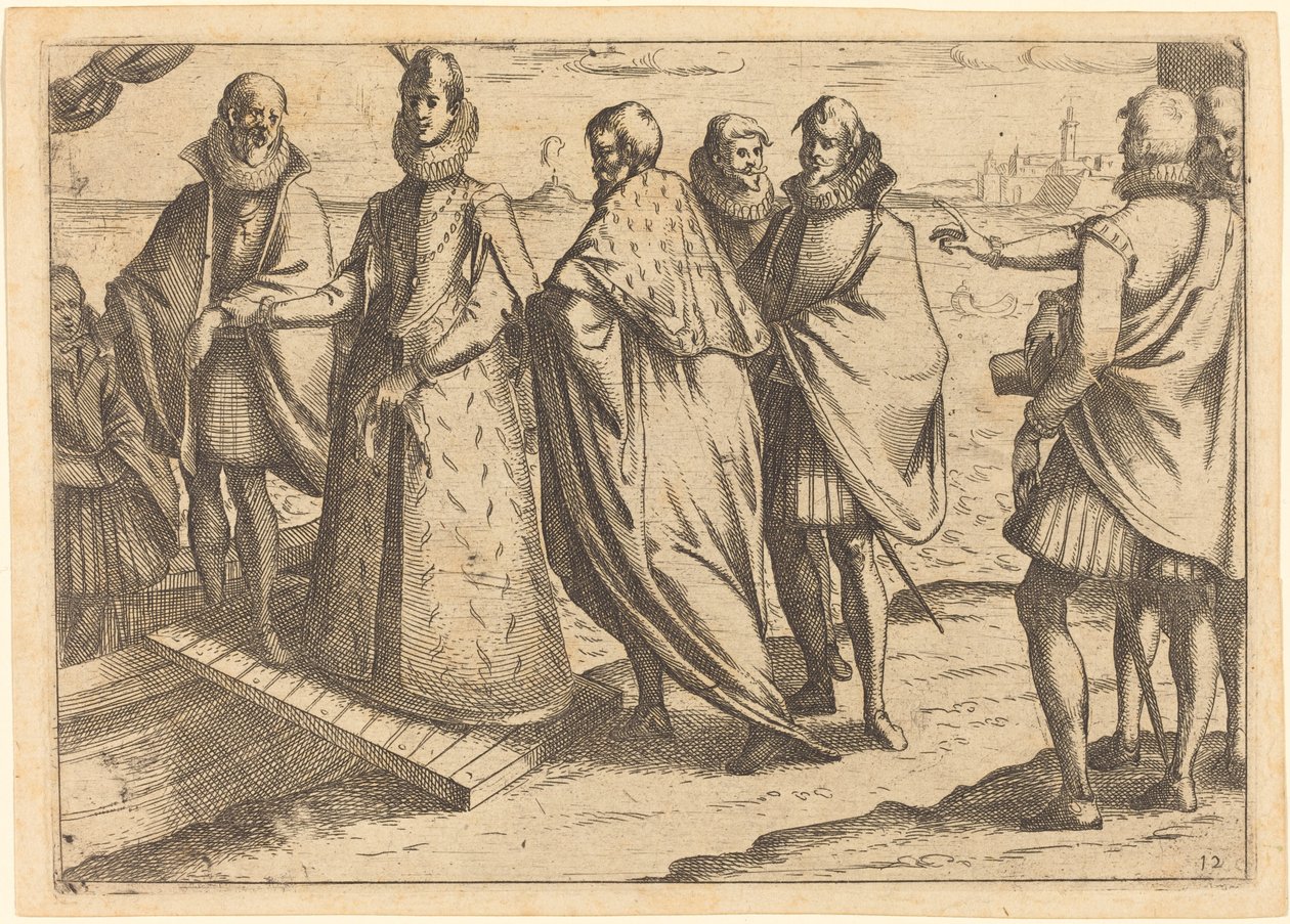Ombordstigning vid Genua av Jacques Callot