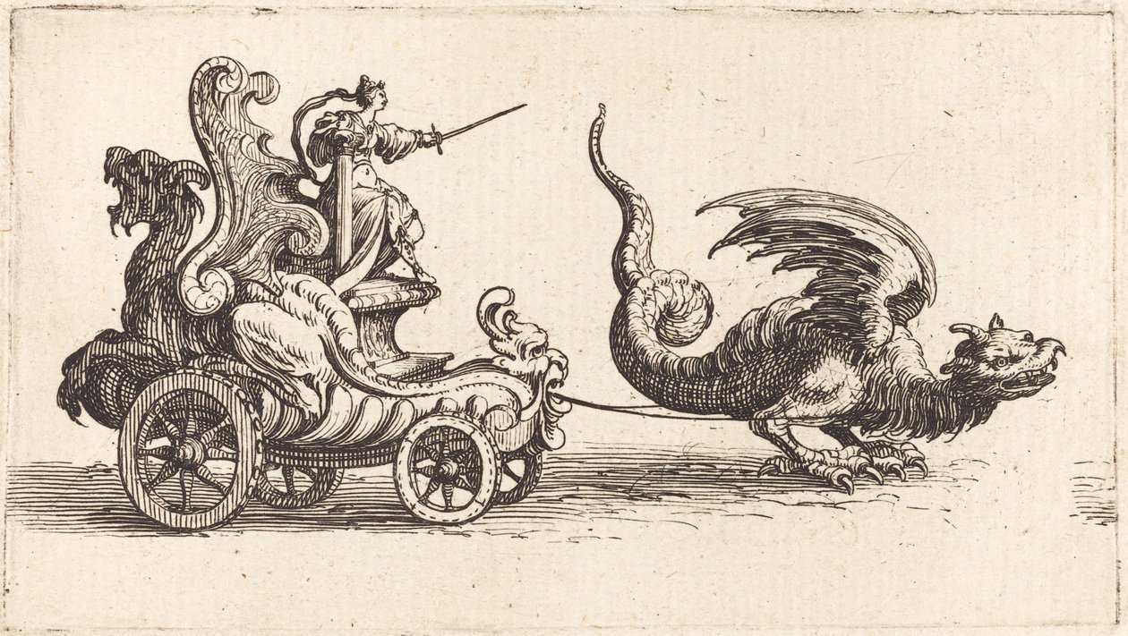 Inträde av Monseigneur Henry de Lorraine, Marquis de Moy, under namnet Pirandre av Jacques Callot