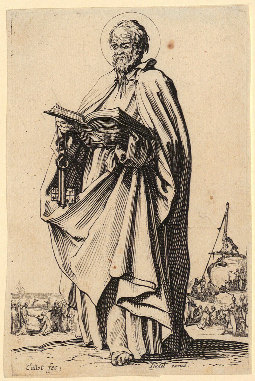 Frälsaren, blad 2 i serien ”Jesus, de tolv apostlarna och Maria” av Jacques Callot