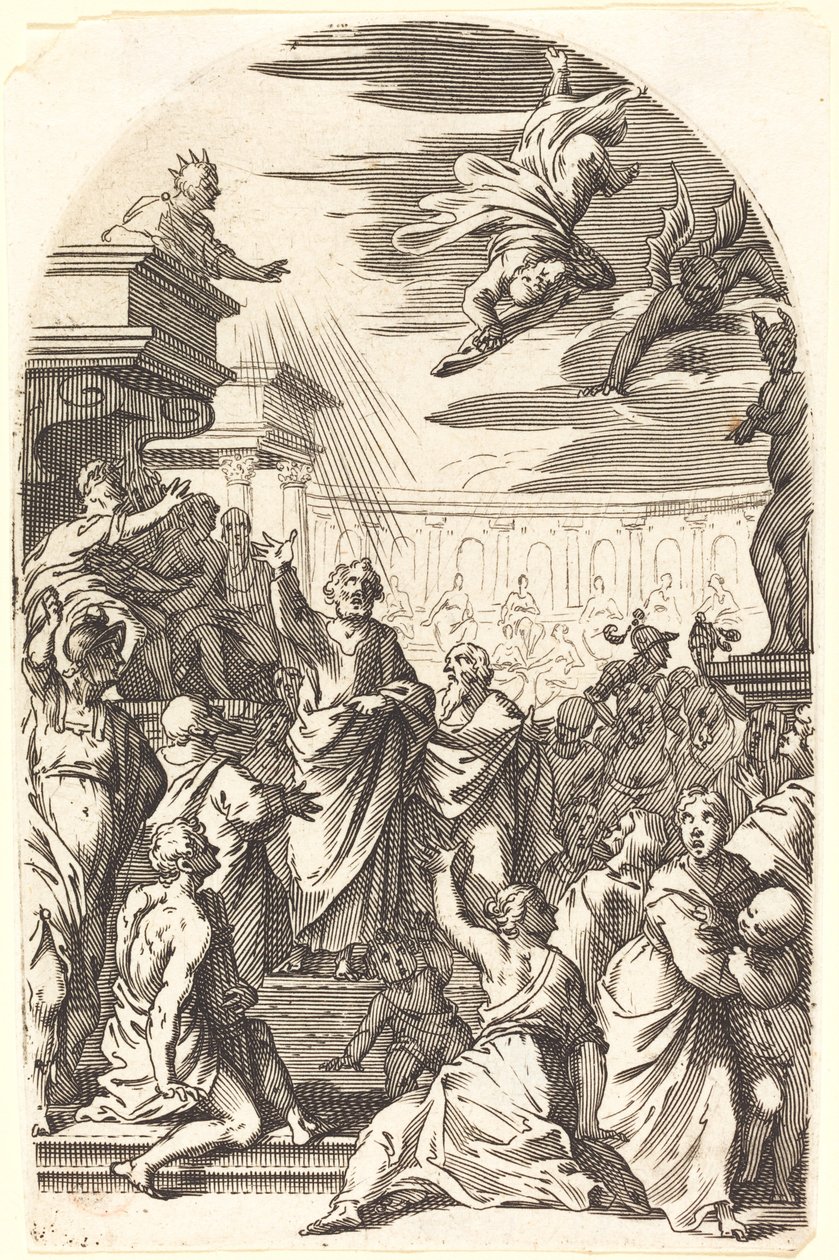 Simon trollkarlens fall av Jacques Callot