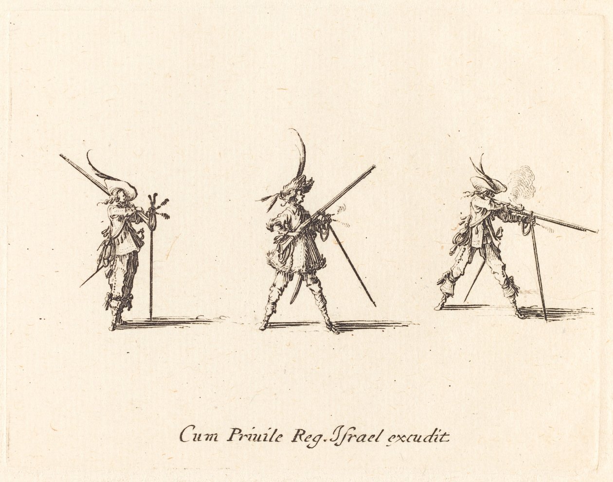 Avfyra musköten av Jacques Callot