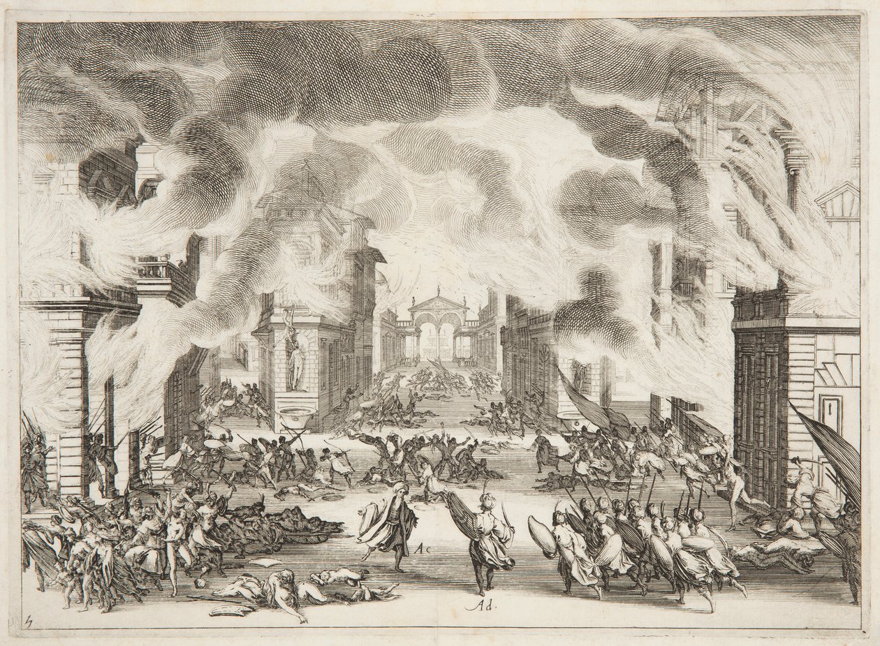 Fjärde akten av Soliman av Jacques Callot