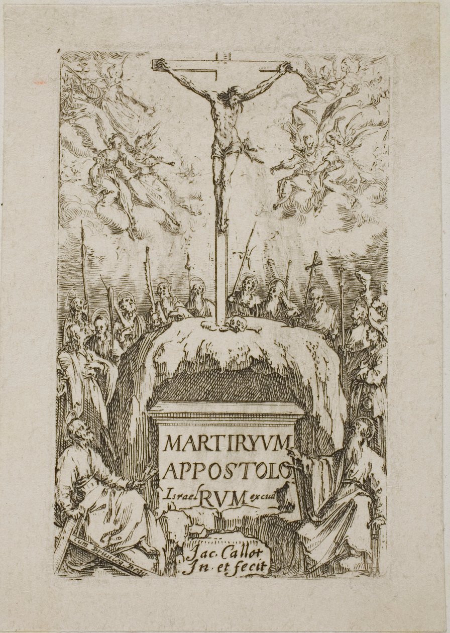 Frontispiece, från Apostlarnas martyrskap av Jacques Callot