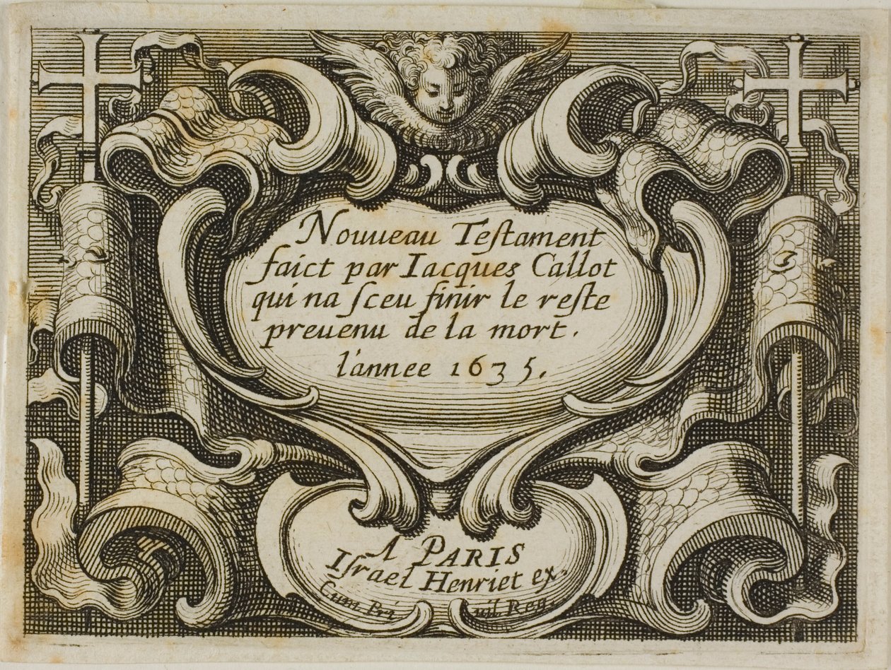 Frontispice, från Nya testamentet av Jacques Callot