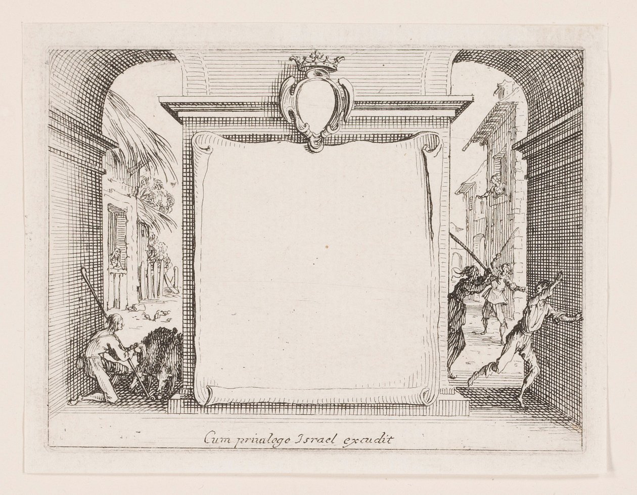 Frontispice, från serien La vie de l av Jacques Callot