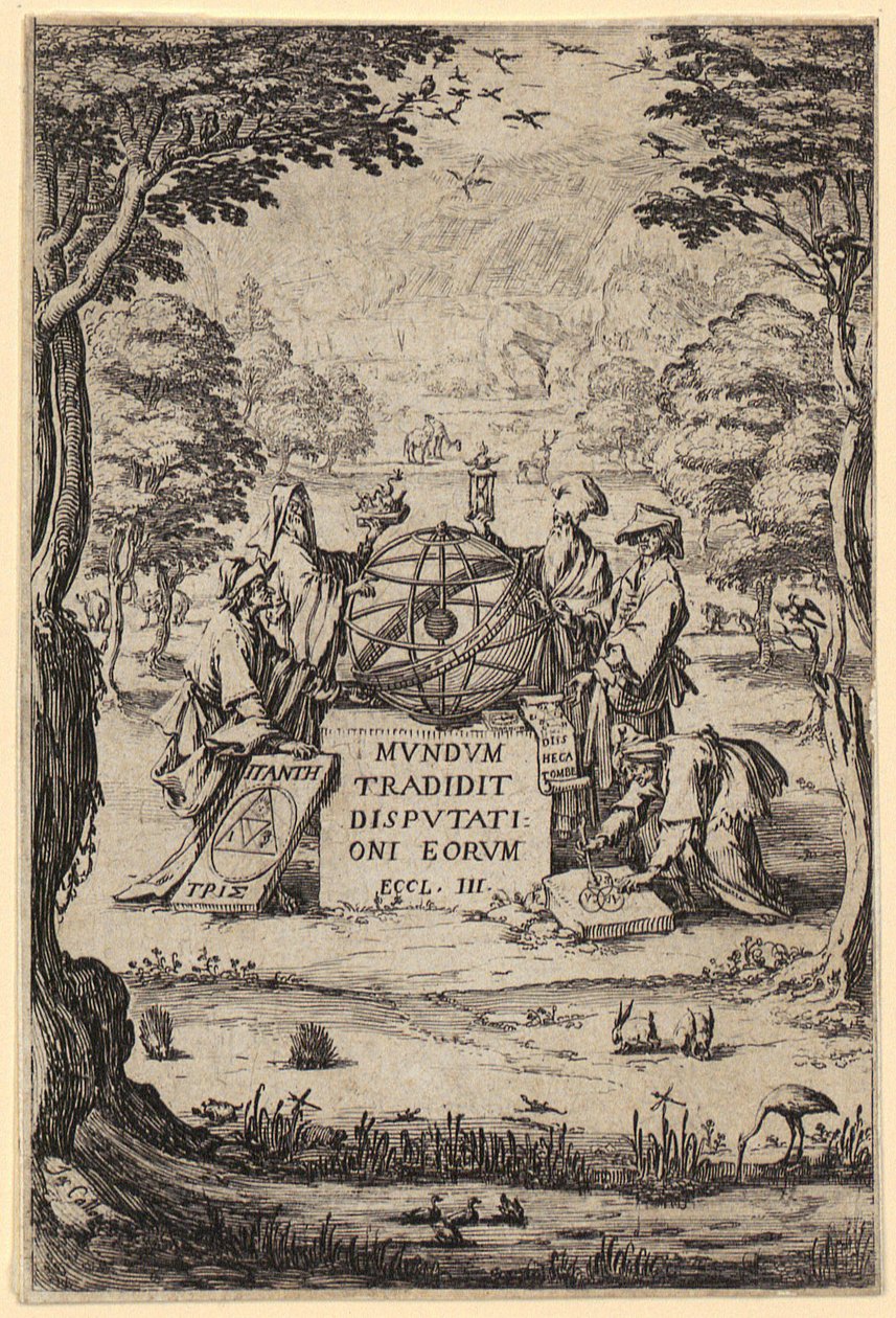 Frontispis till "Sacra Cosmologia" av Jacques Callot