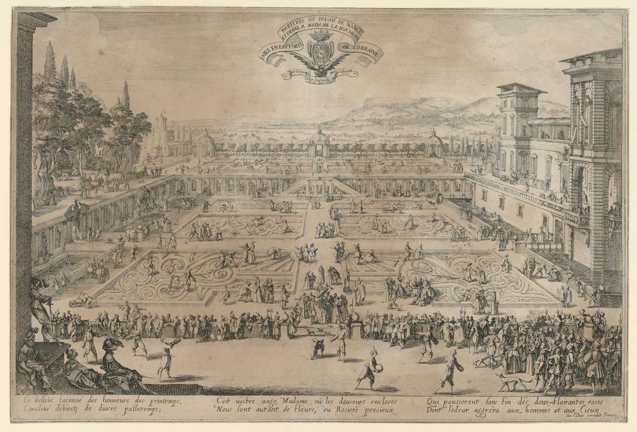 Nancys trädgård av Jacques Callot