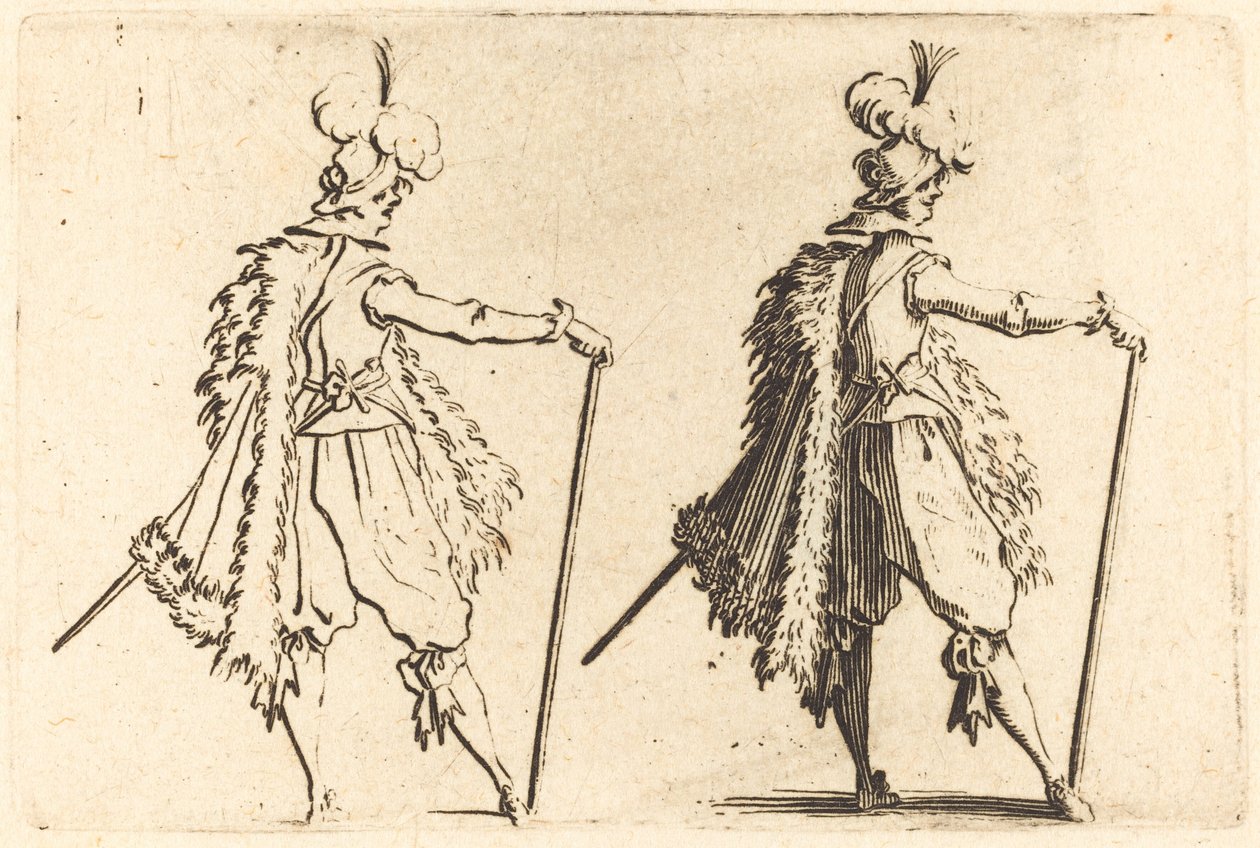 Gentleman med käpp av Jacques Callot