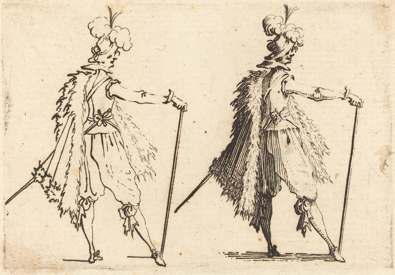 Gentleman med käpp av Jacques Callot