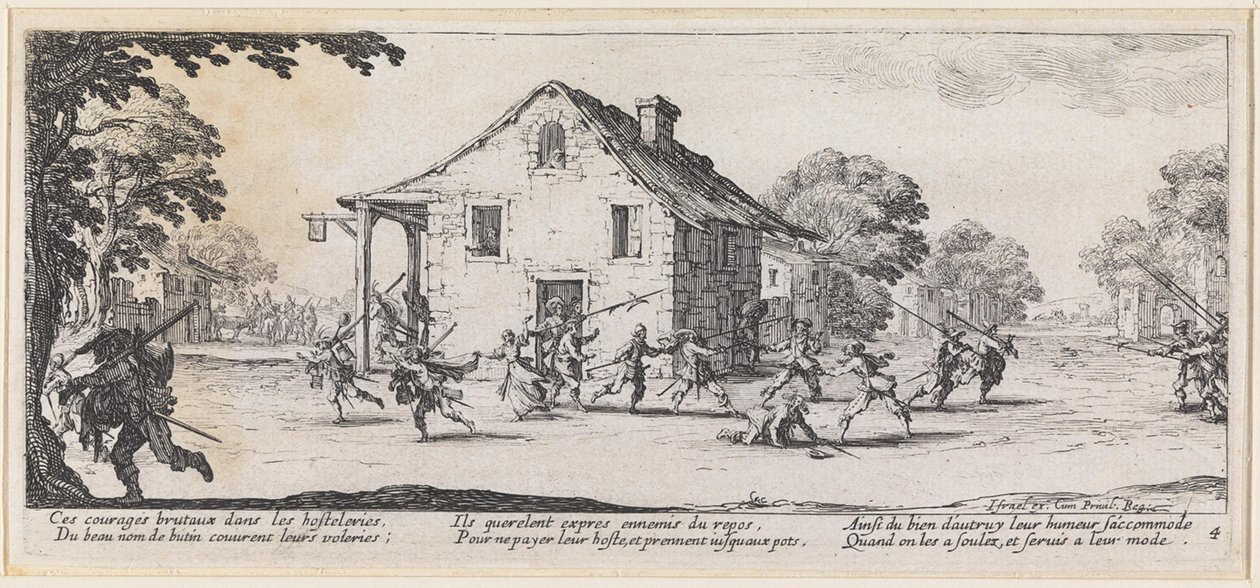 Kampen om ett hem av Jacques Callot