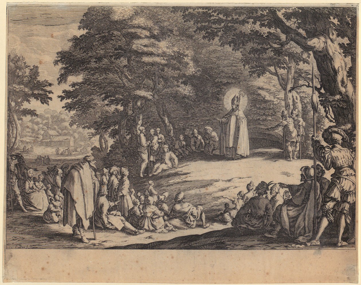 Den helige Amand av Jacques Callot