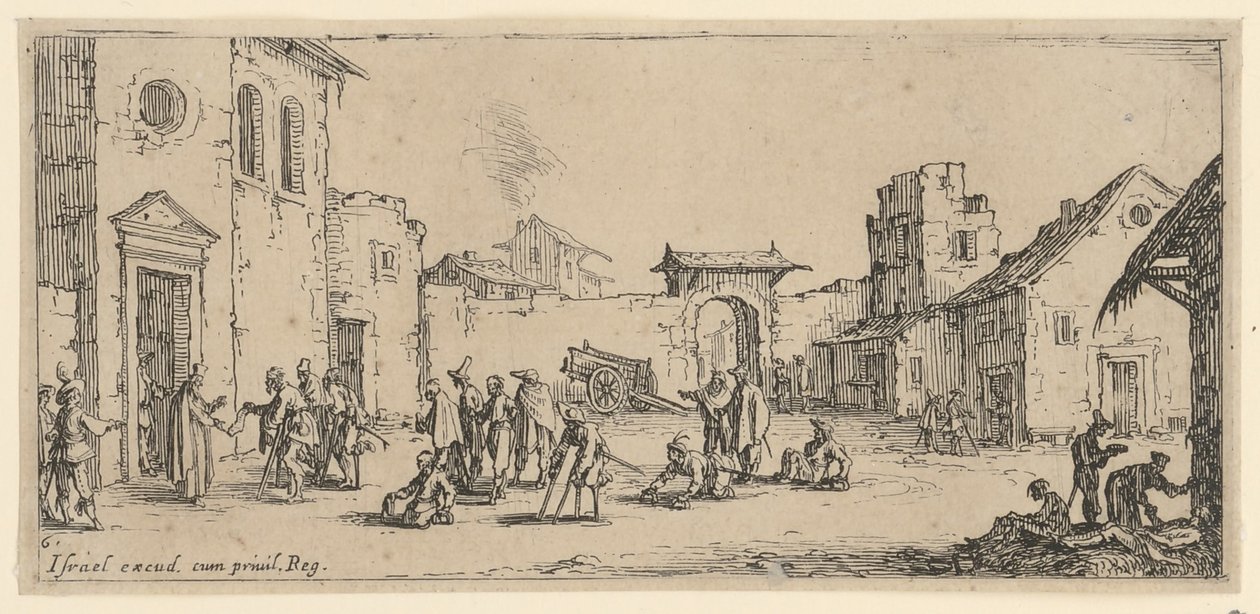 Sjukhus av Jacques Callot