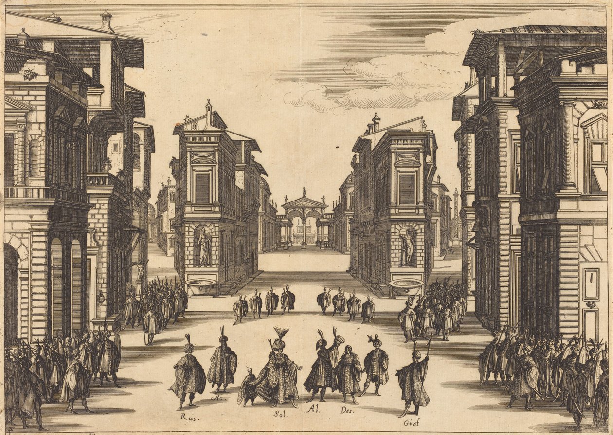 Il Solimano, akt IV av Jacques Callot