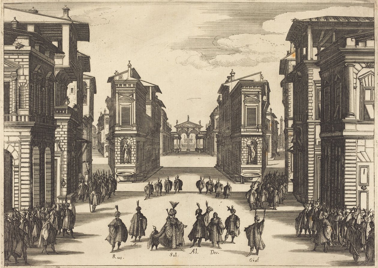 Il Solimano, akt IV av Jacques Callot