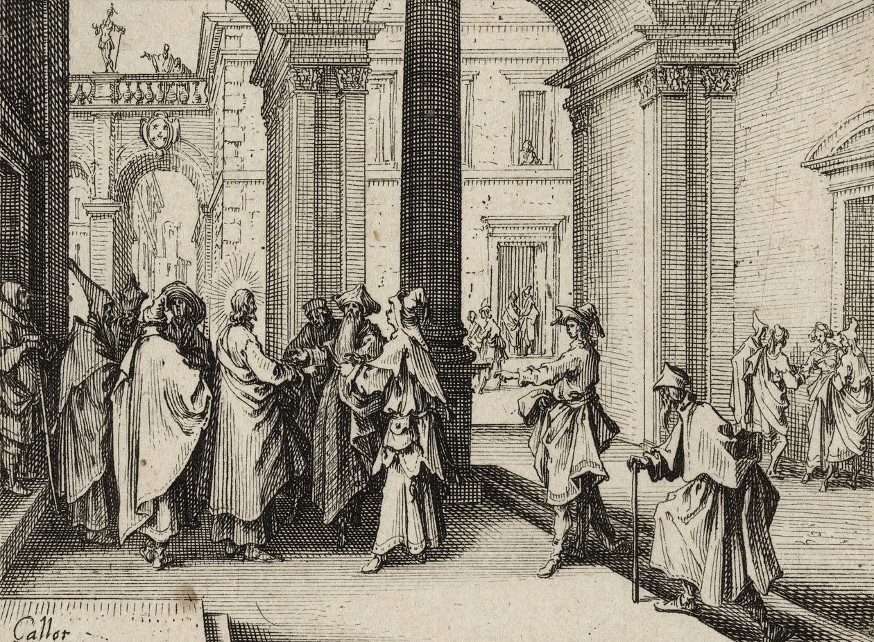 Jesus and the Doctors of the Law, 1635 av Jacques Callot