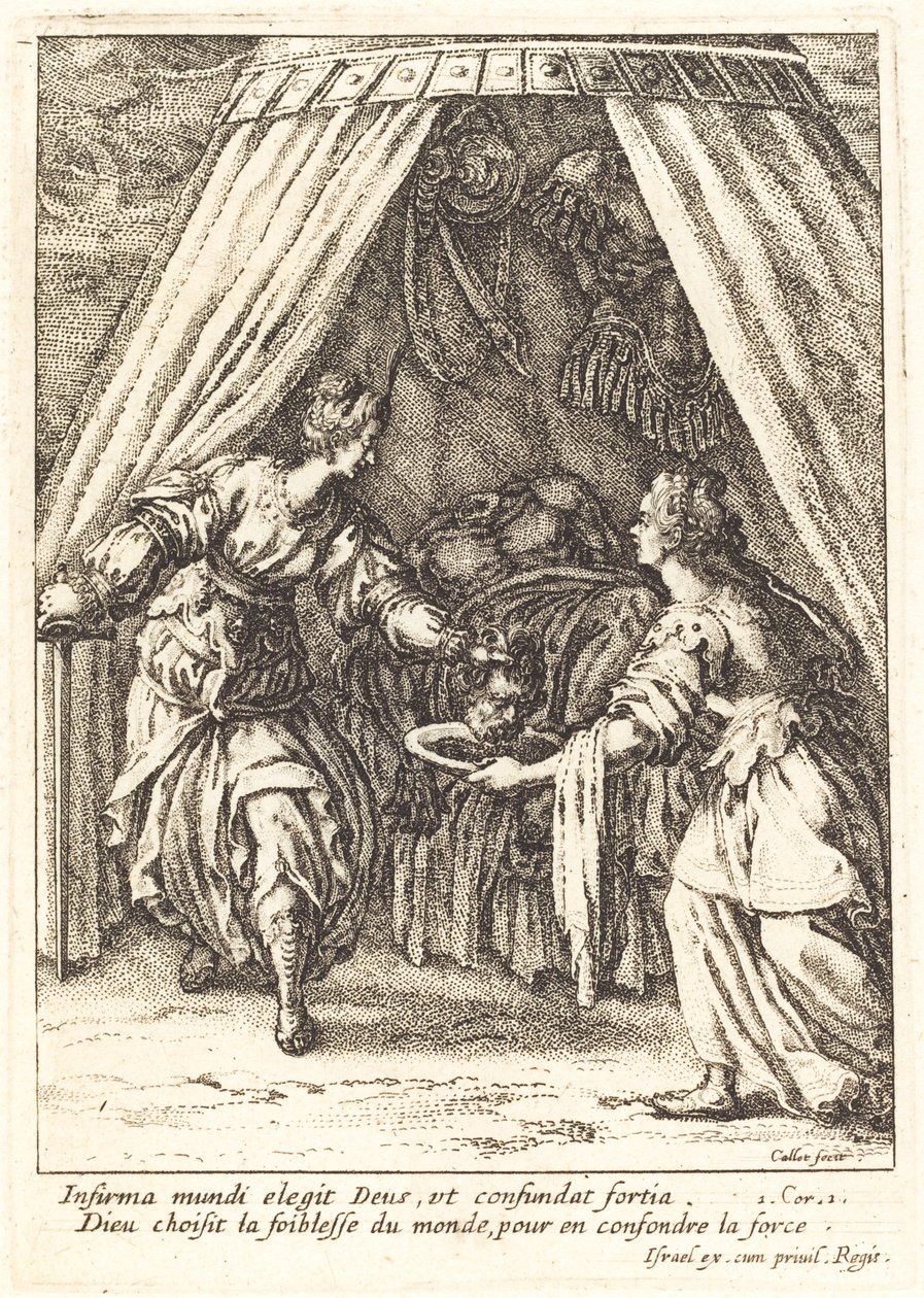 Judith med huvudet av Holofernes av Jacques Callot