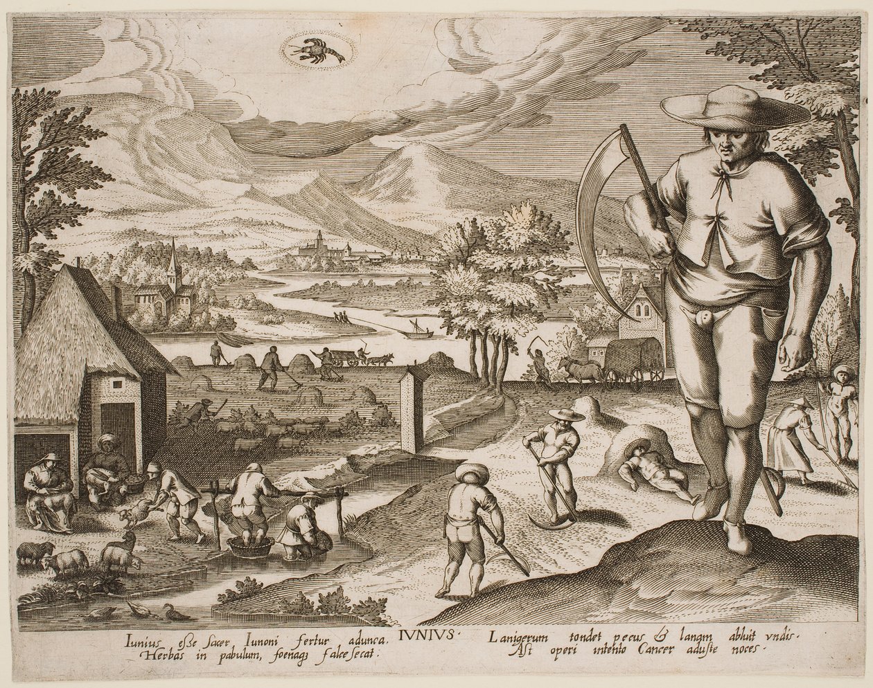 Juni, ur serien "Månaderna" av Jacques Callot