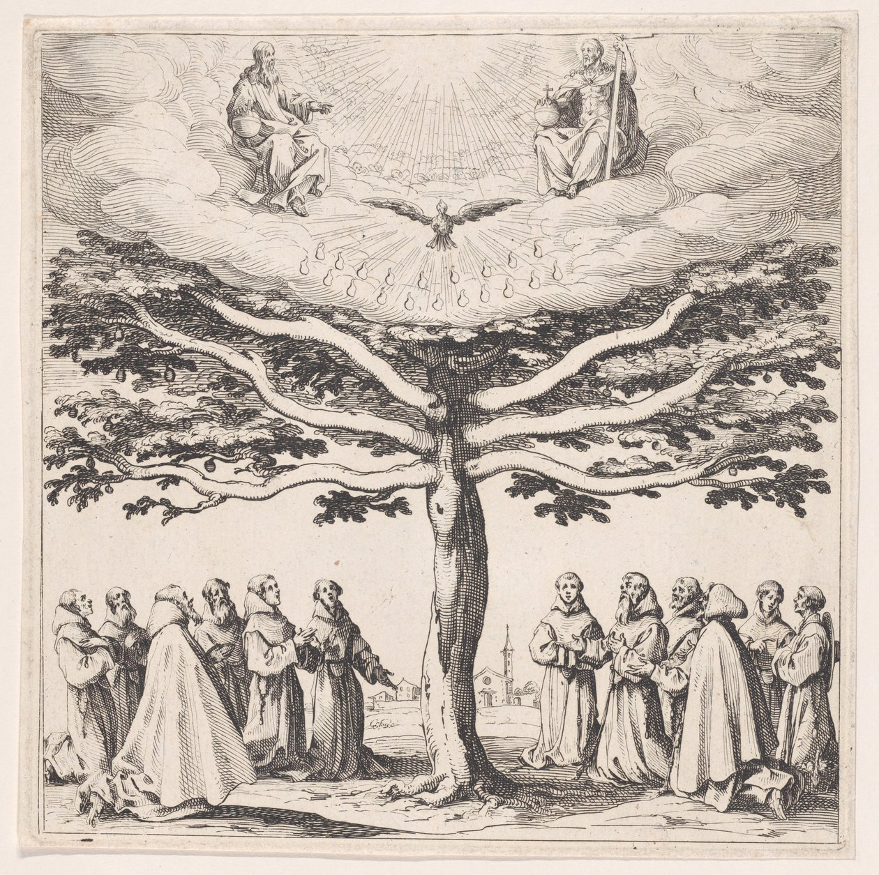 Sankt Franciskus träd av Jacques Callot