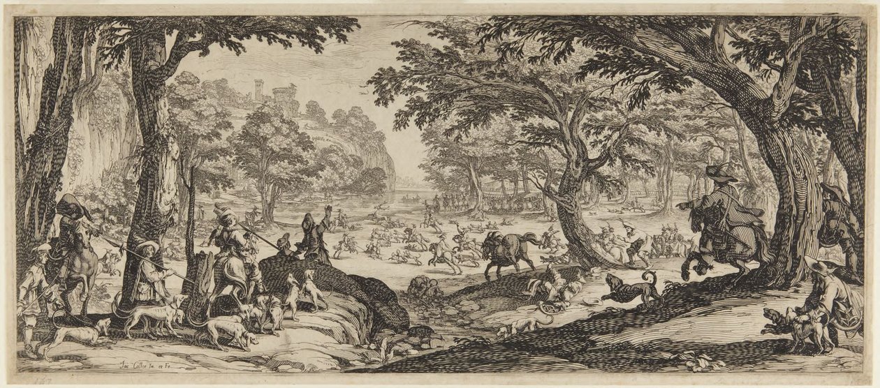 Den stora jakten (Hjortjakten) av Jacques Callot