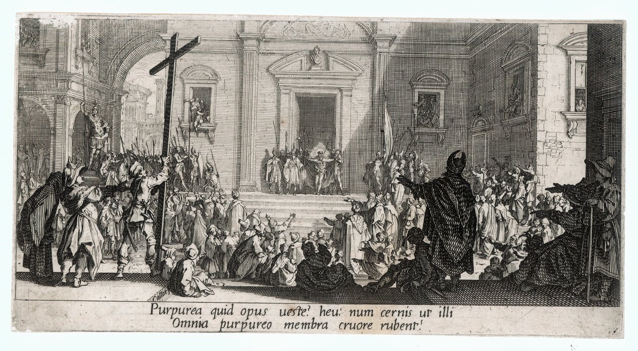 La Grande Passion, en av 7 gravyrer ... (gravyr) av Jacques Callot