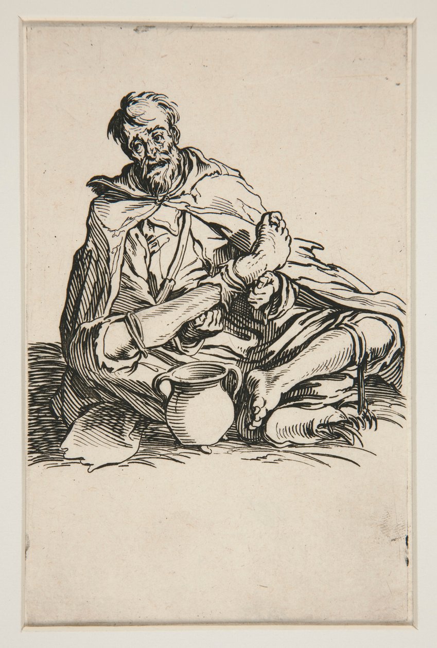 Malingreux - nr 13 av Les Gueux av Jacques Callot