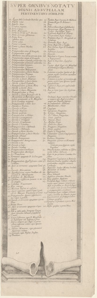 Bildtext till ”Belägringen av La Rochelle” av Jacques Callot