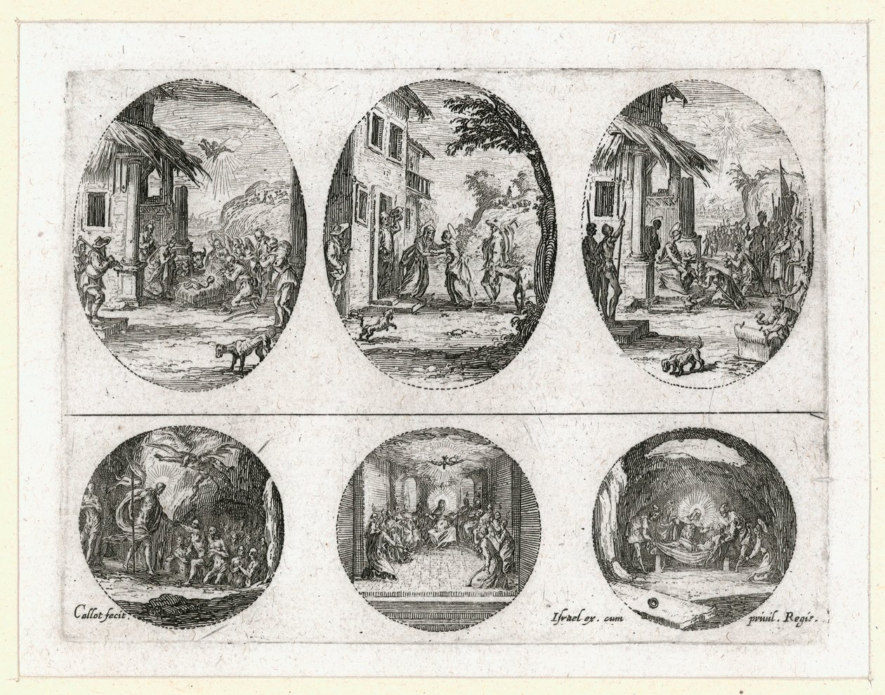 Passionens mirakel ... (gravyr) av Jacques Callot