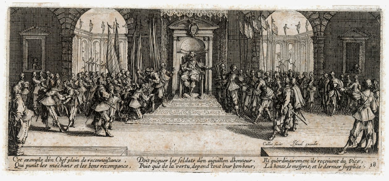 Krigets elände och olyckor ... (gravyr) av Jacques Callot