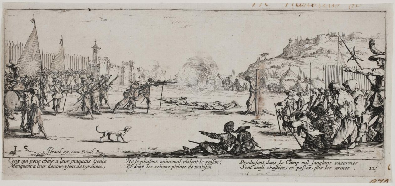 Krigets miseries and misfortunes (blad 12) av Jacques Callot