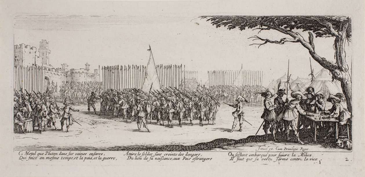 Krigets miseries and misfortunes (blad 2) av Jacques Callot