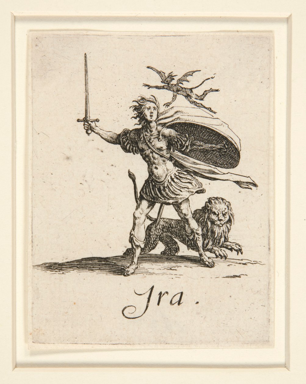 De sju dödssynderna: La Colere (Ilska) av Jacques Callot