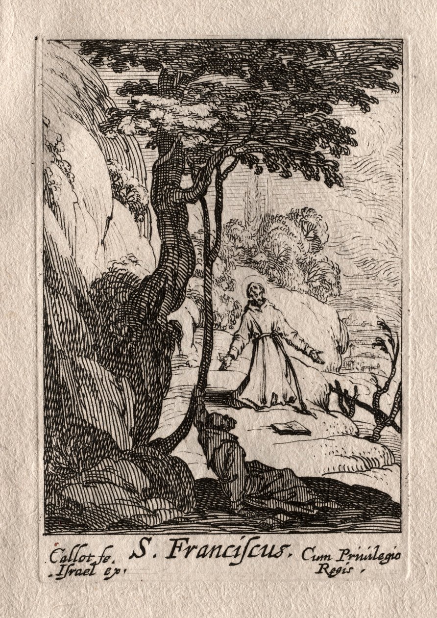 The Penitents: St Francis. av Jacques Callot