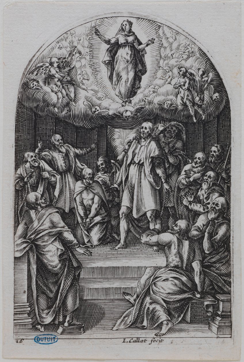 Rom-målningarna, Jungfru Marias himmelsfärd av Jacques Callot