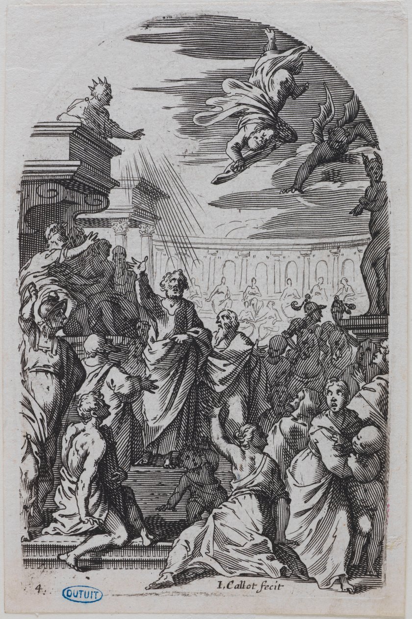 Roms tavlor, Simon magikerns fall av Jacques Callot