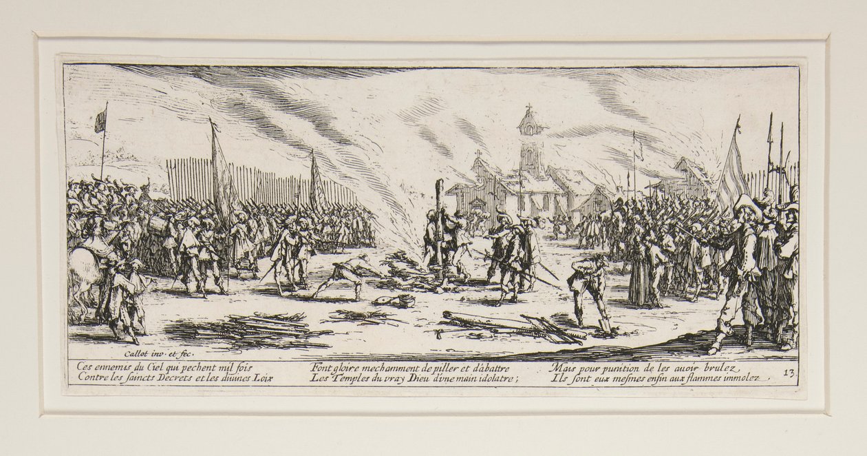 Krigets stora elände: Nr 13 - Insatsen av Jacques Callot