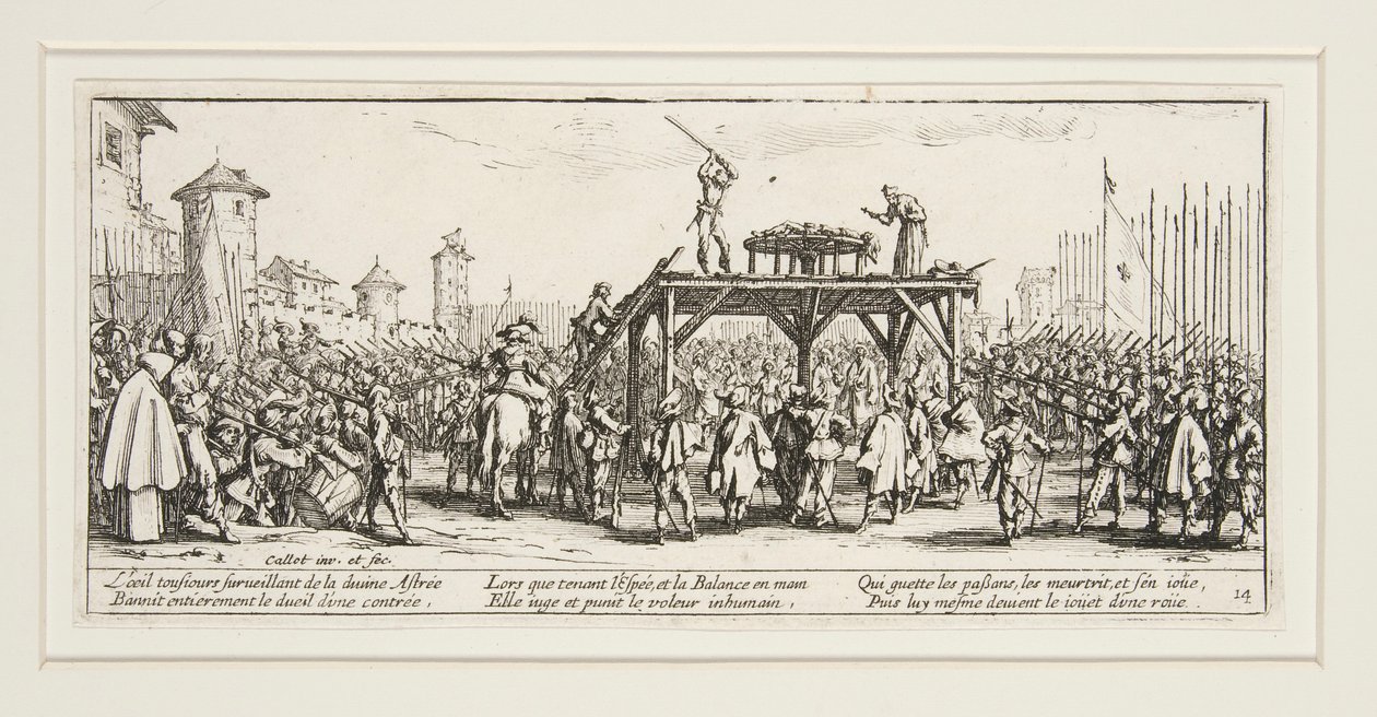 Krigets stora elände: N. 14 - Hjulet av Jacques Callot