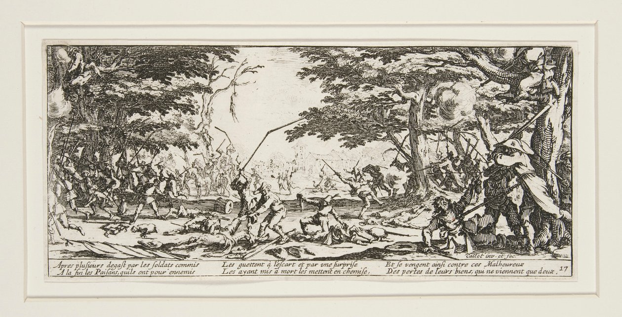Krigets stora elände: N. 17 - Böndernas hämnd av Jacques Callot