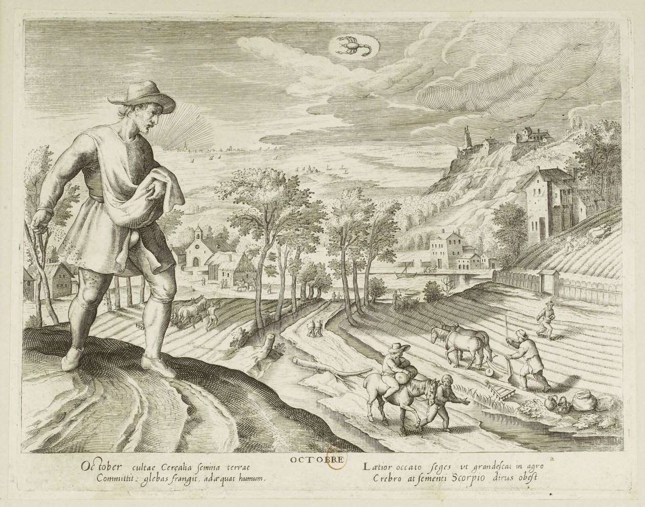 Månad. 10, oktober av Jacques Callot
