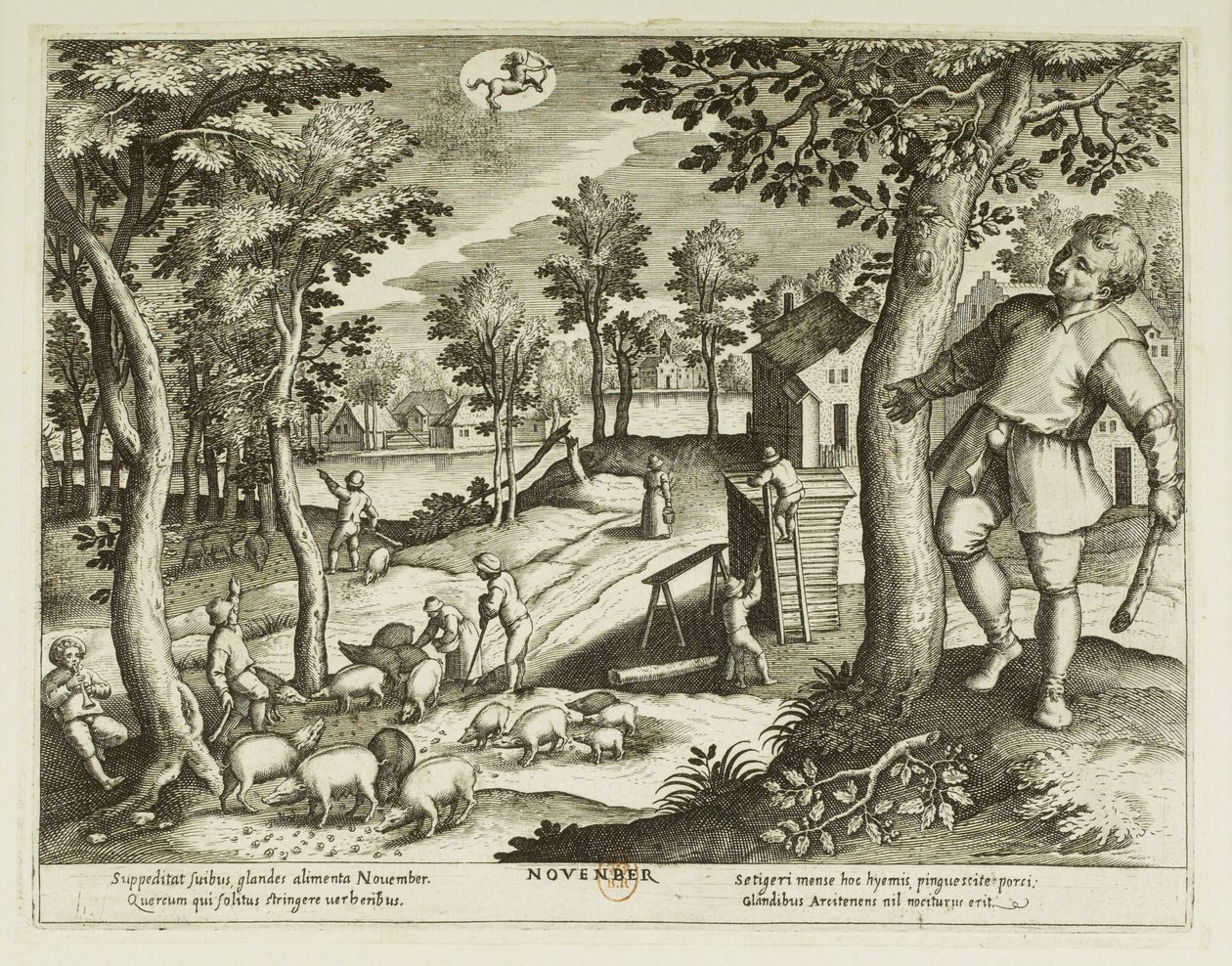 Månad. 11, november av Jacques Callot